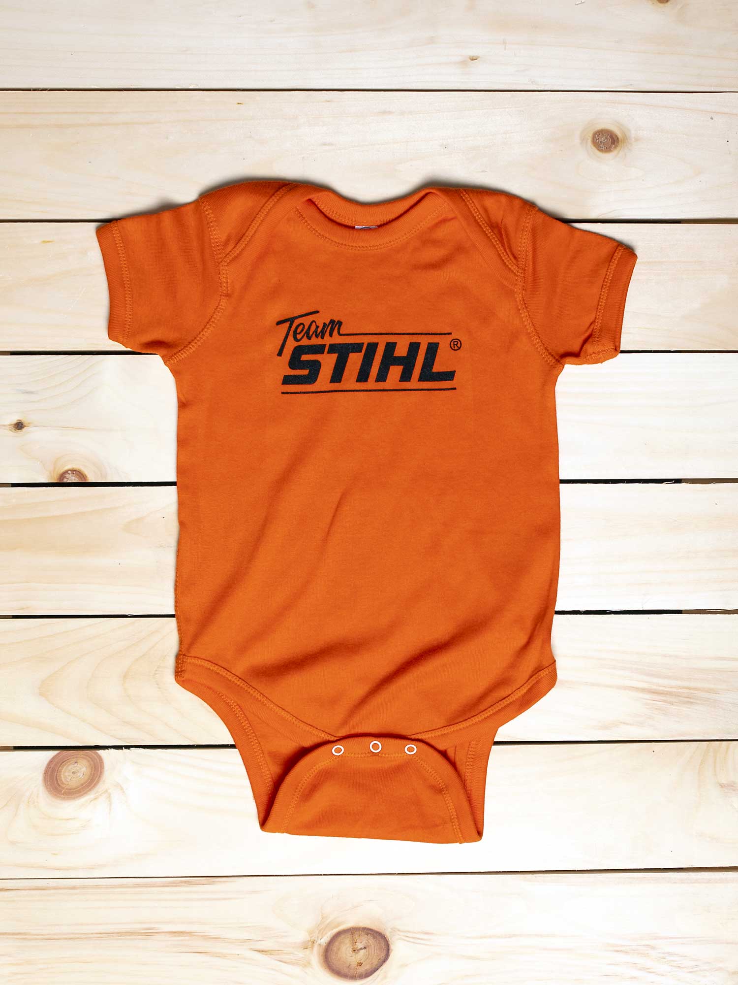 STIHL Infant Short Sleeve Baby Rib Bodysuit