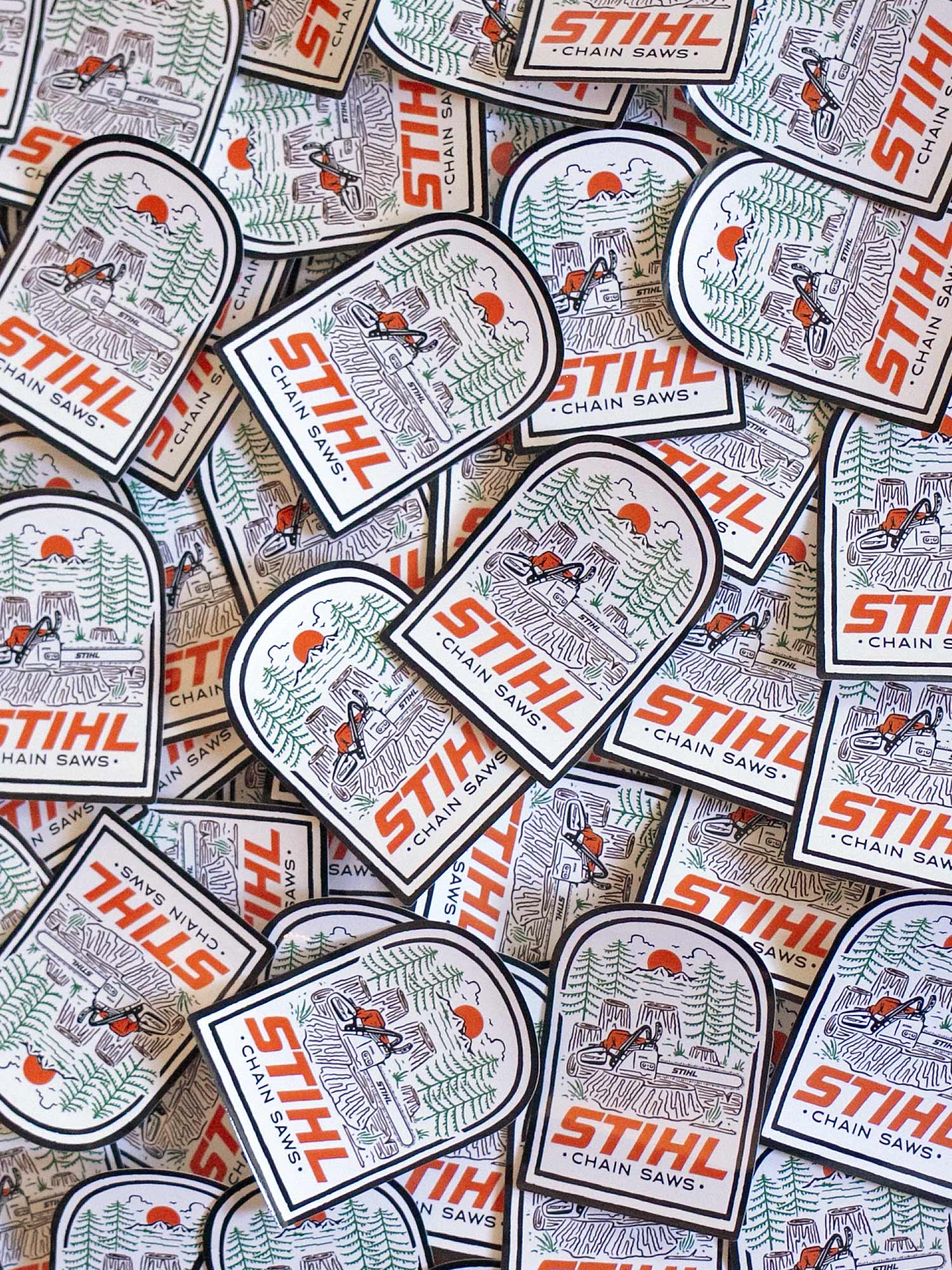 STIHL Into The Woods Vinyl Decal