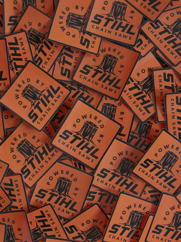Autocollant vinyle Powered By STIHL